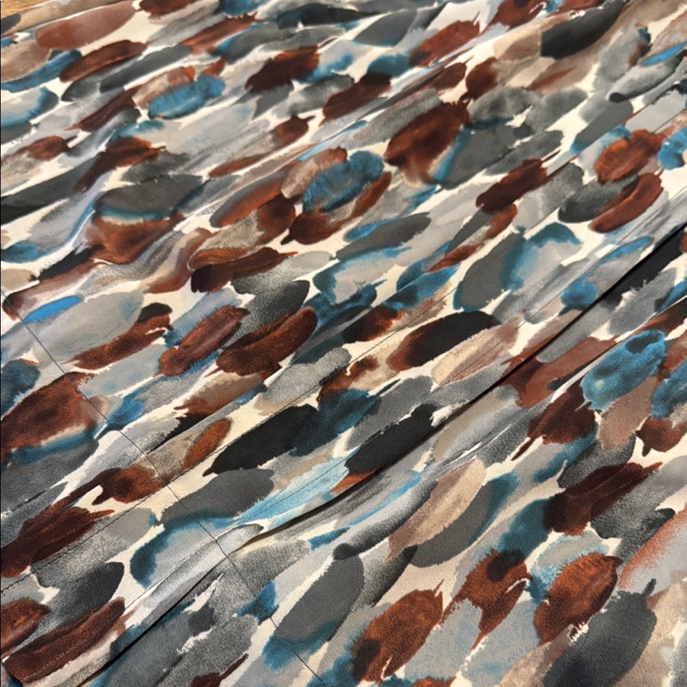 Donna Morgan watercolor drawstring Mini Dress Size 2 M1 - Picture 2 of 9